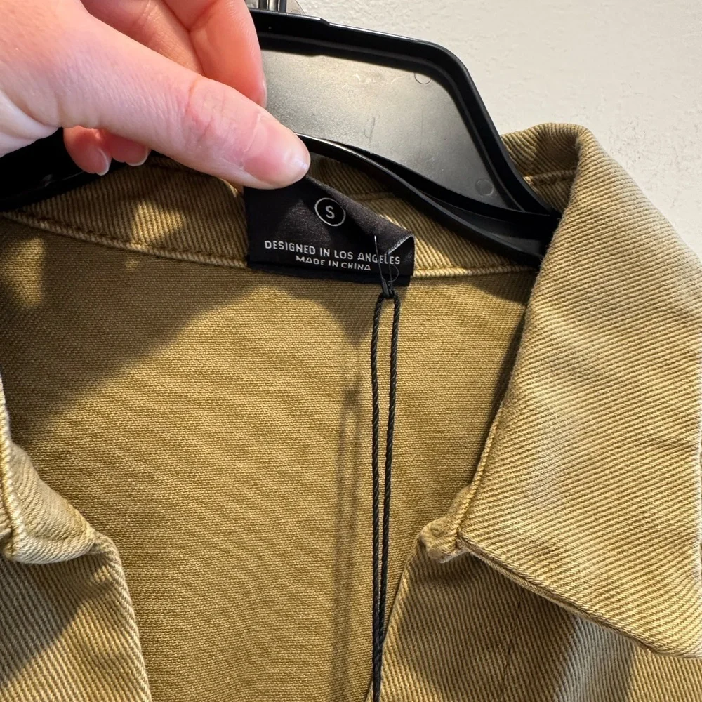 Miou Muse Olive Utility Jumpsuit NWT